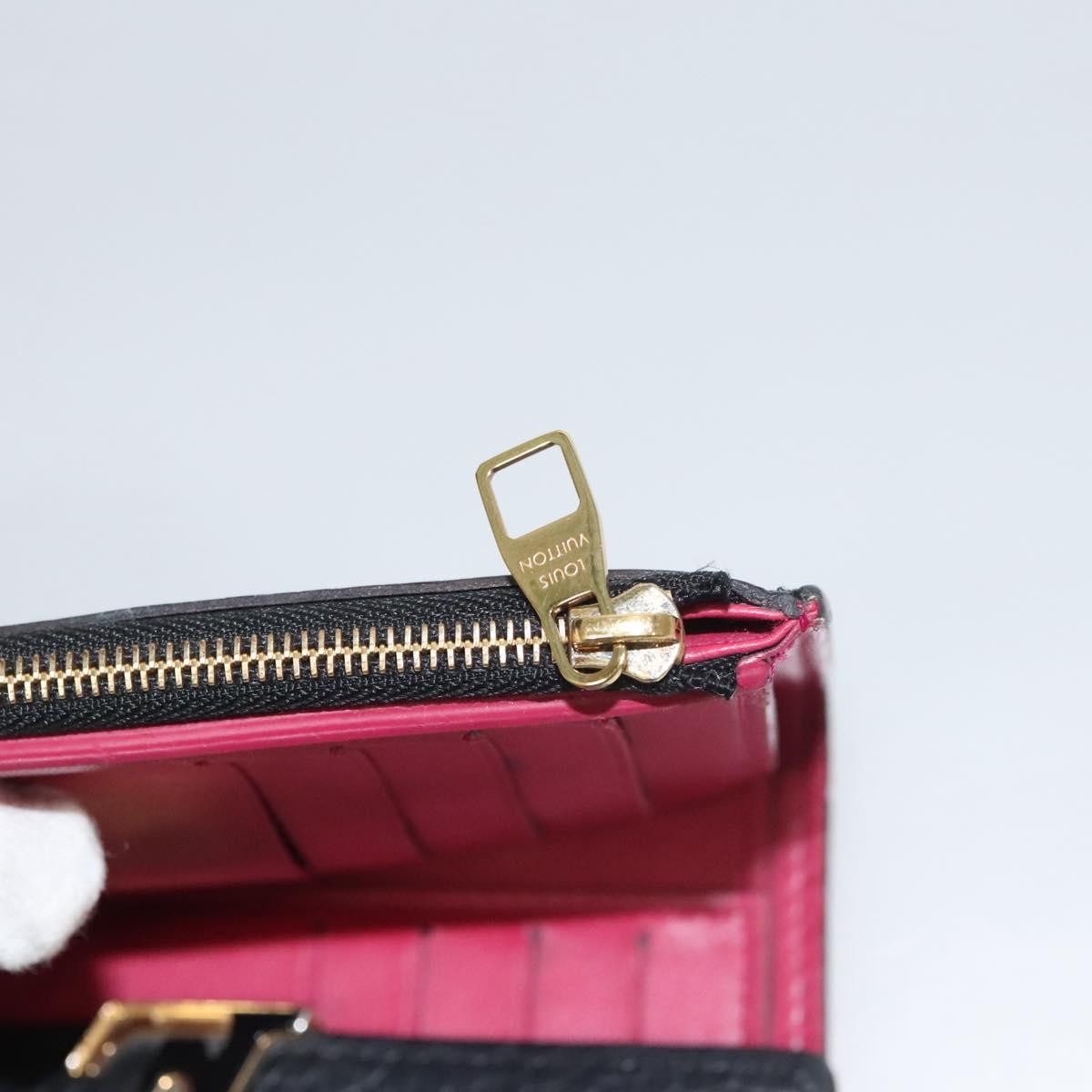 Louis Vuitton Capucines Compact wallet Leather, BLACK, LEATHER, Wallets