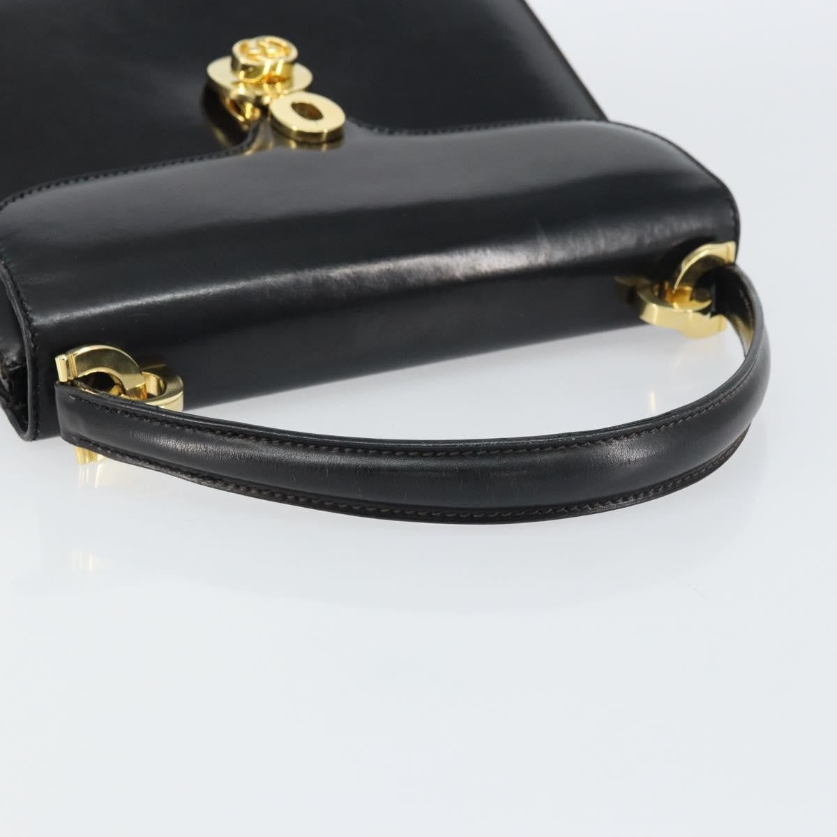 Gucci Vintage Handbag Leather, BLACK, LEATHER, Handbag