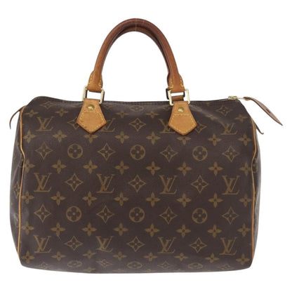 Louis Vuitton Speedy Handbag Monogram Canvas, BROWN, CANVAS, Travel bag