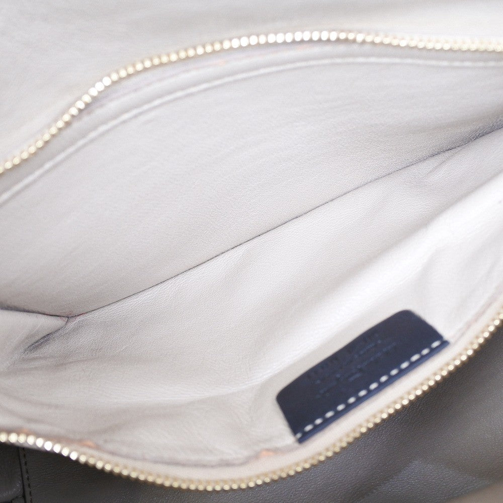 Salvatore Ferragamo Gancini Lock Flap Tote Leather, BLACK, LEATHER, Tote bag