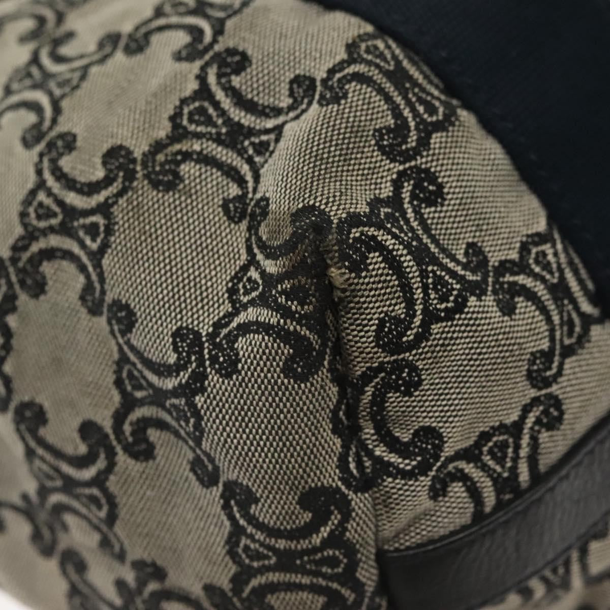 Celine Vintage Macadam Handbag Macadam, NAVY, CANVAS, Handbag