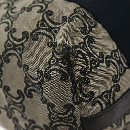 Celine Vintage Macadam Handbag Macadam, NAVY, CANVAS, Handbag