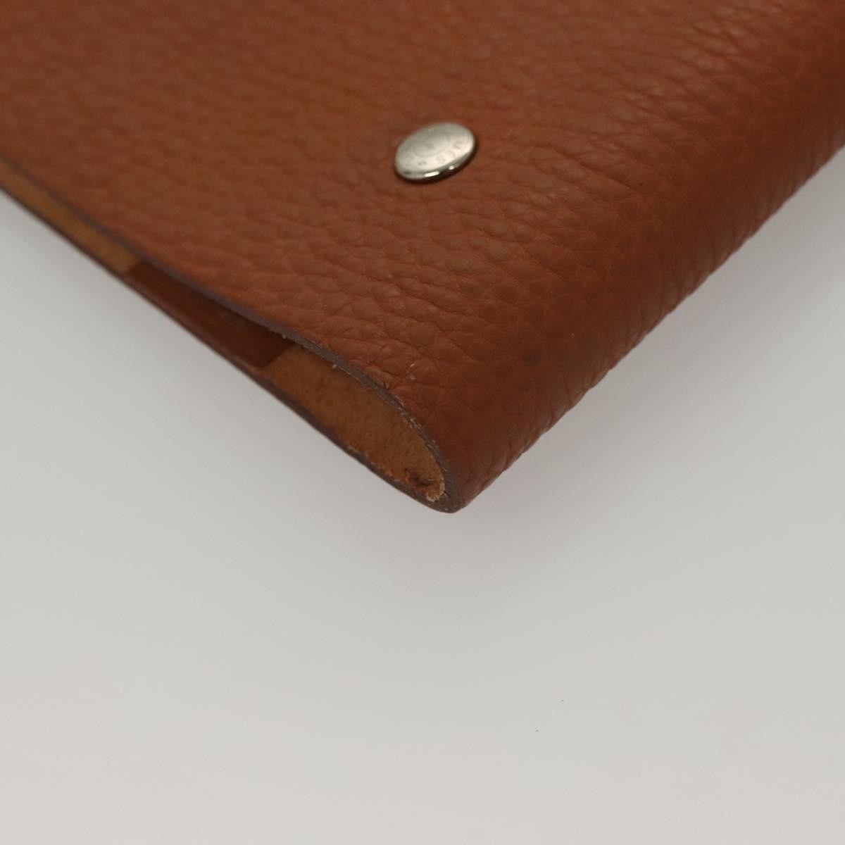 Hermes Ulysse Agenda Cover Leather, BROWN, LEATHER, Clutche & pouche