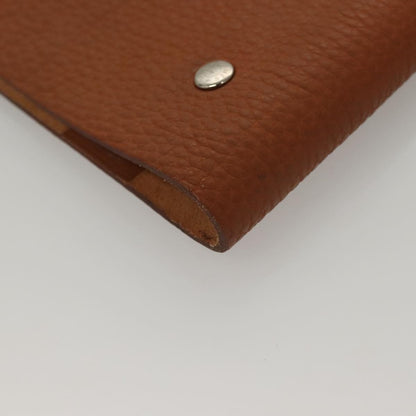 Hermes Ulysse Agenda Cover Leather, BROWN, LEATHER, Clutche & pouche