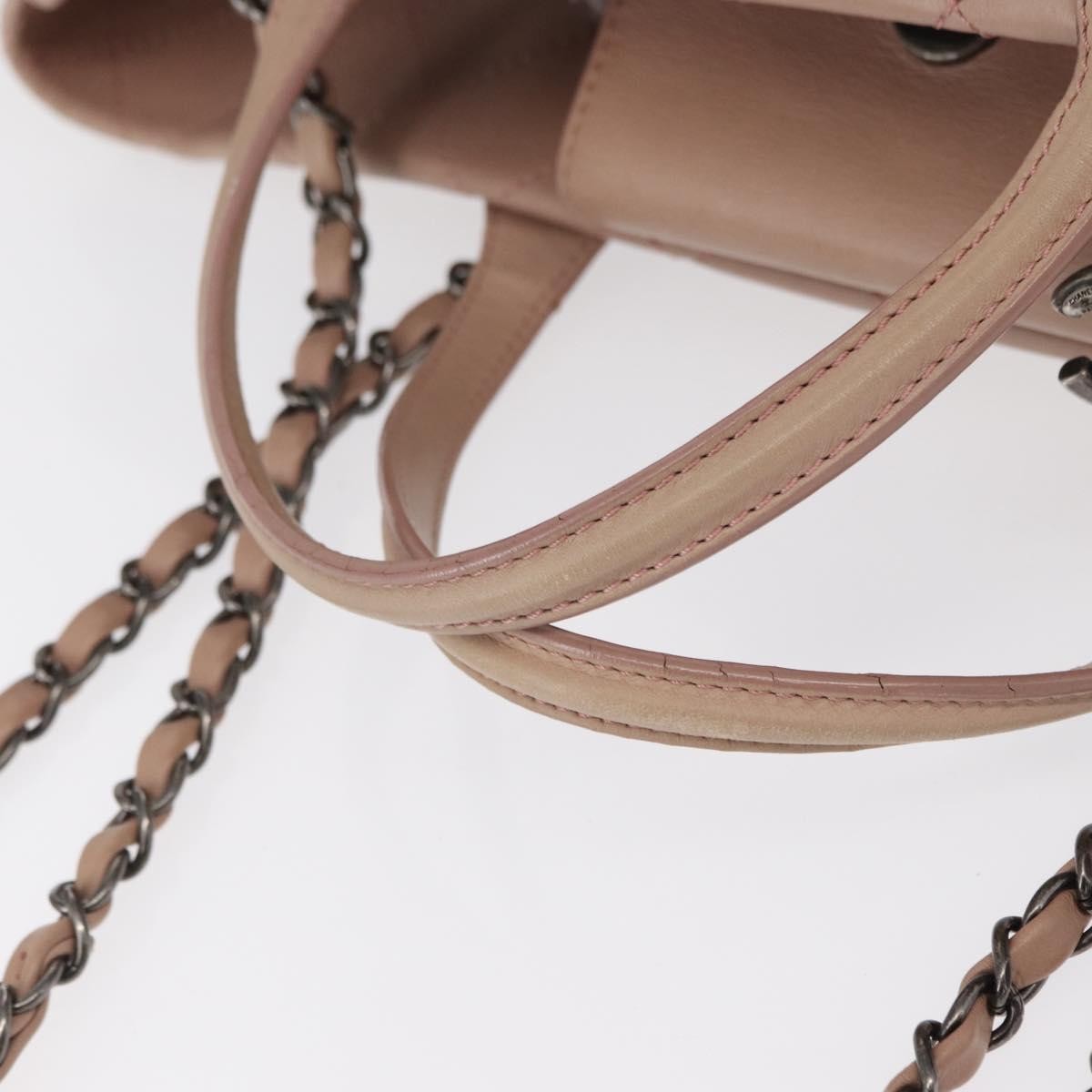 Chanel Easy Shopping Tote Quilted Calfskin, PINK, LEATHER, Tote bag