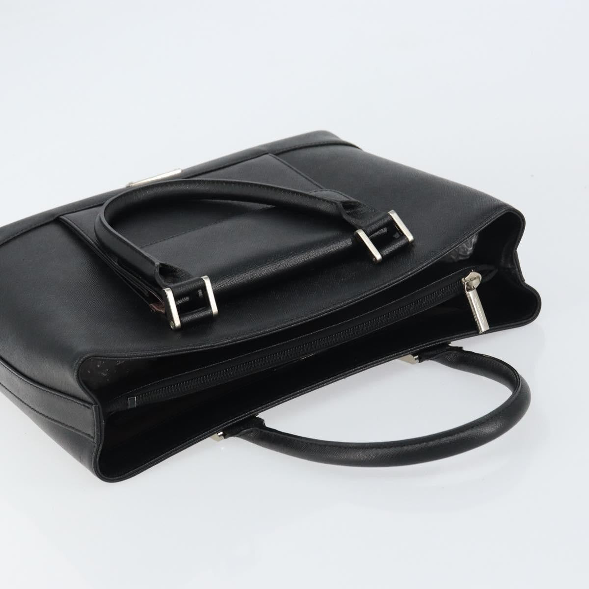 Burberry Vintage tote bag Leather, BLACK, LEATHER, Tote bag