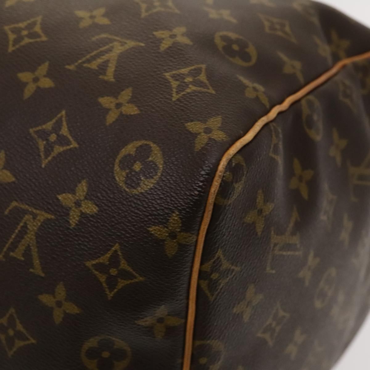 Louis Vuitton Keepall Bag Monogram Canvas, BROWN, CANVAS, Travel bag