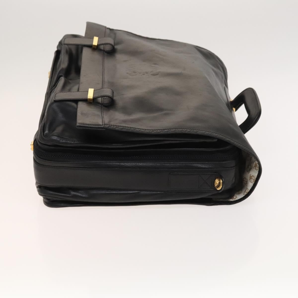 Loewe Anagram Business Leather, BLACK, LEATHER, Briefcase