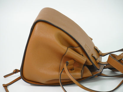 Loewe Hammock Drawstring Bag Leather, Brown, Leather, Shoulder Bag