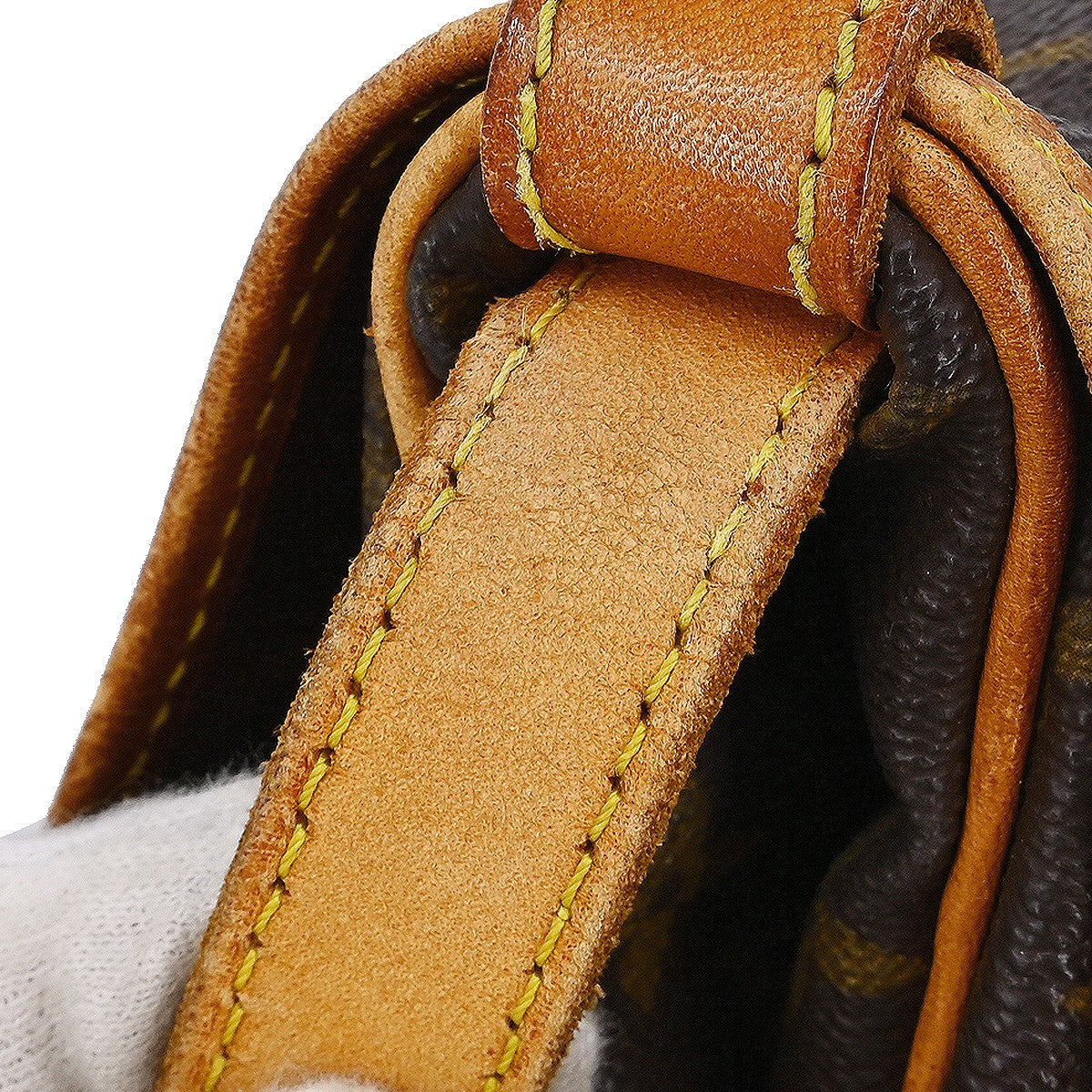 Louis Vuitton Saumur Handbag Monogram Canvas, Brown, Canvas, Shoulder Bag