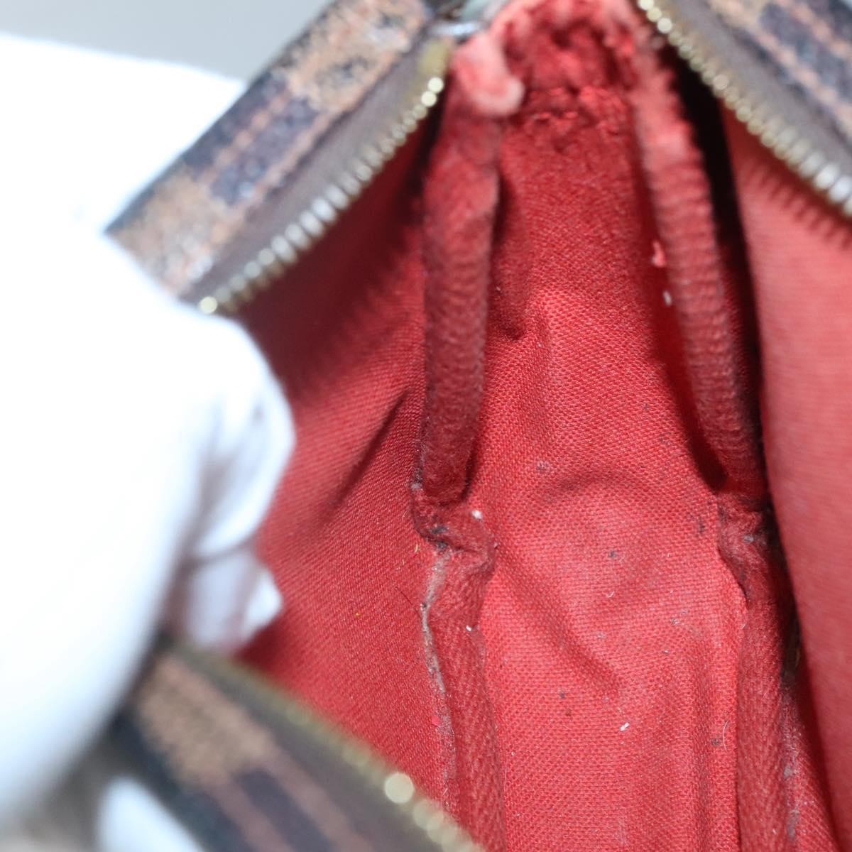 Louis Vuitton Trousse Make Up Bag Damier, BROWN, CANVAS, Clutche & pouche