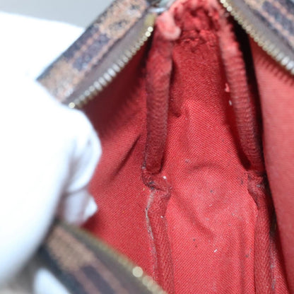 Louis Vuitton Trousse Make Up Bag Damier, BROWN, CANVAS, Clutche & pouche