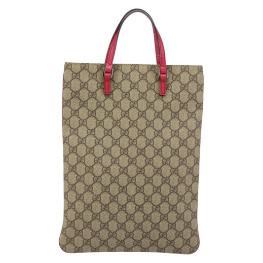 Gucci Joy Plus Flat Tote GG Coated Canvas, BEIGE, PVC, Tote bag
