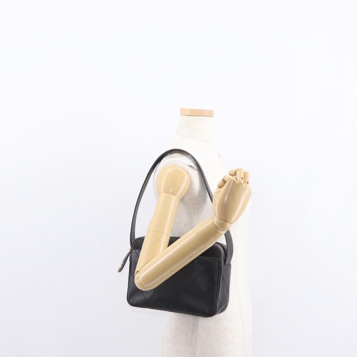 Chanel Vintage Front Pocket Camera Shoulder Bag Leather, BROWN, LEATHER, Shoulder bag