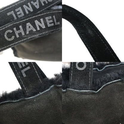 Chanel Fantasy Fur Tote Faux Fur with Leather, BLACK, SUEDE,FUR, Handbag