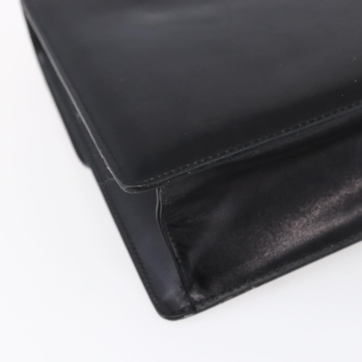 Burberry Vintage Shoulder Bag Leather, BLACK, LEATHER, Shoulder bag