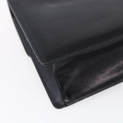 Burberry Vintage Shoulder Bag Leather, BLACK, LEATHER, Shoulder bag