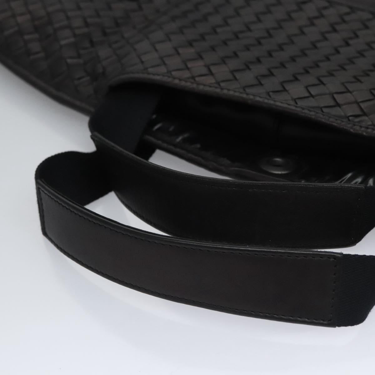 Bottega Veneta Garment Cover Canvas with Intrecciato Detail, BLACK, LEATHER, Travel bag