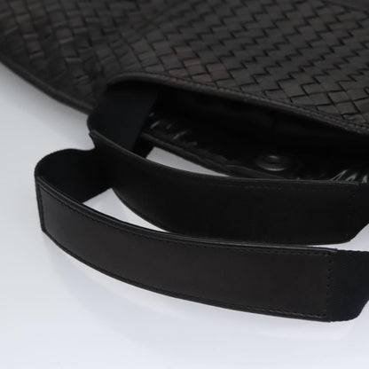 Bottega Veneta Garment Cover Canvas with Intrecciato Detail, BLACK, LEATHER, Travel bag