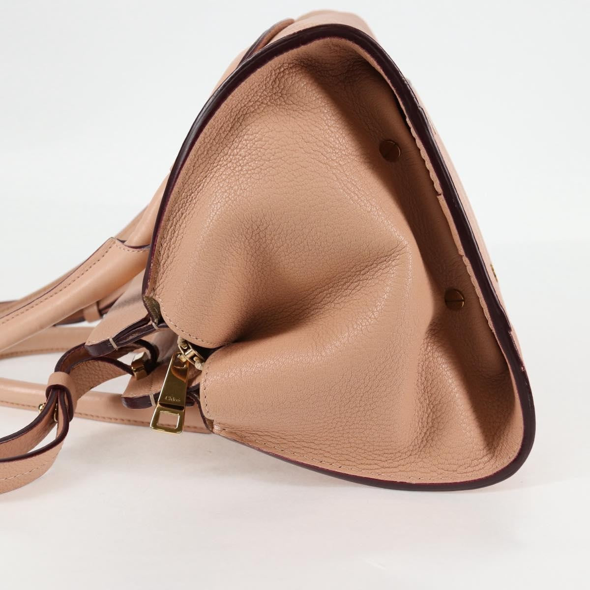 Chloe Everston Satchel Leather, BEIGE, LEATHER, Handbag