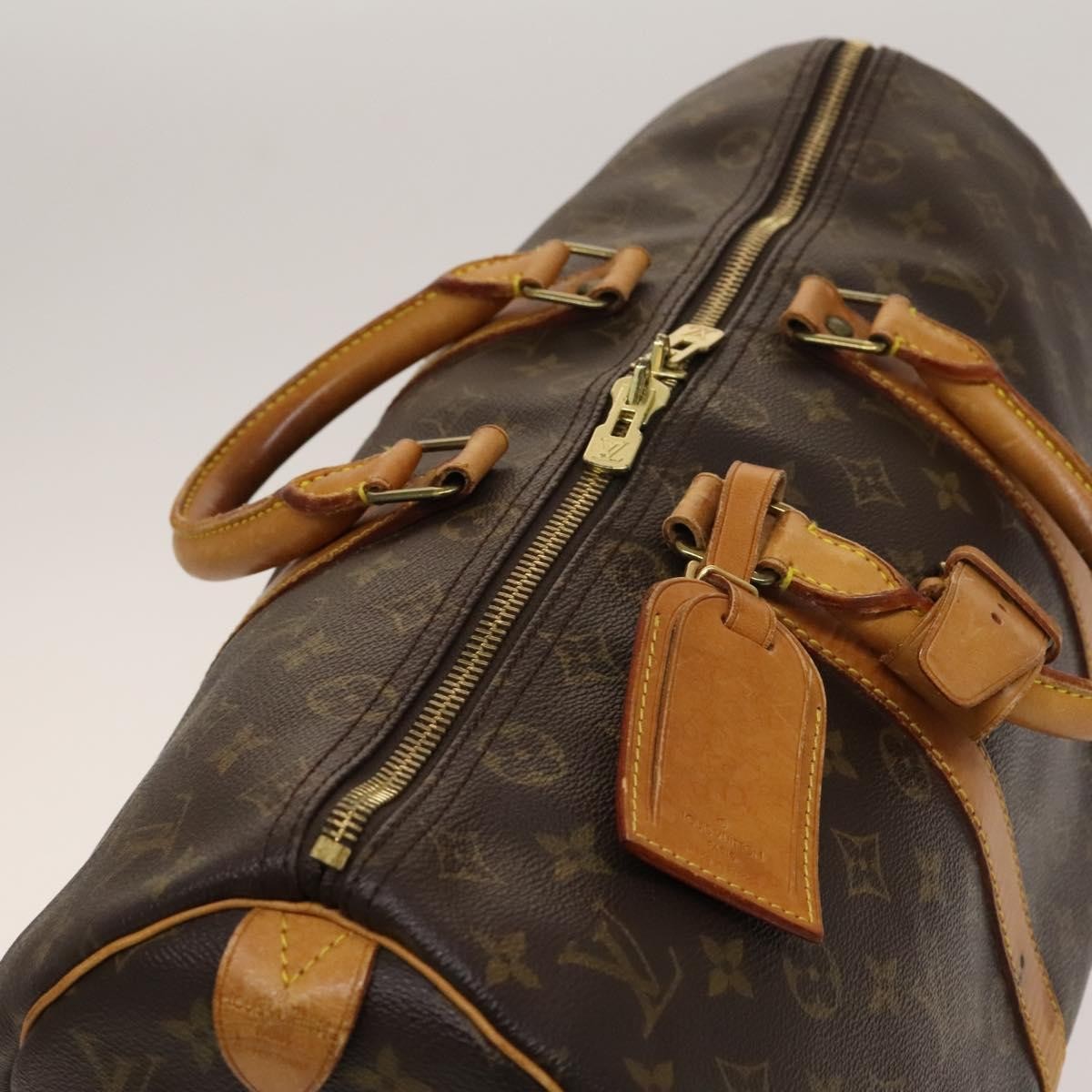Louis Vuitton Keepall Bag Monogram Canvas, BROWN, CANVAS, Travel bag