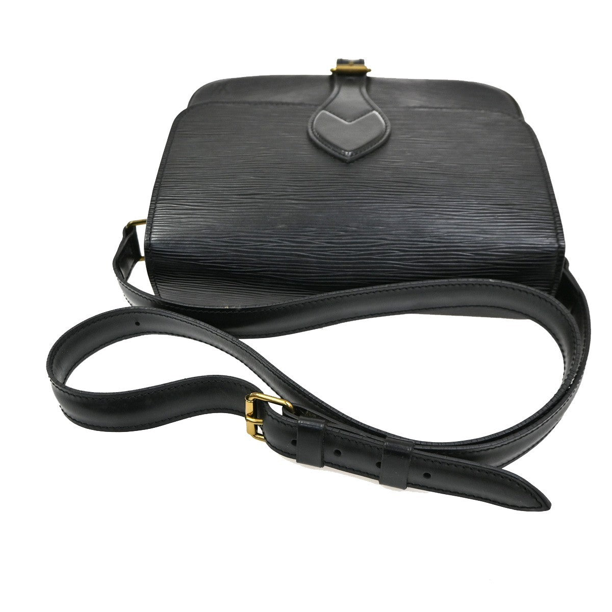 Louis Vuitton Cartouchiere Handbag Epi Leather, BLACK, LEATHER, Shoulder bag