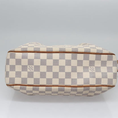 Louis Vuitton Siracusa Handbag Damier, WHITE, CANVAS, Shoulder bag