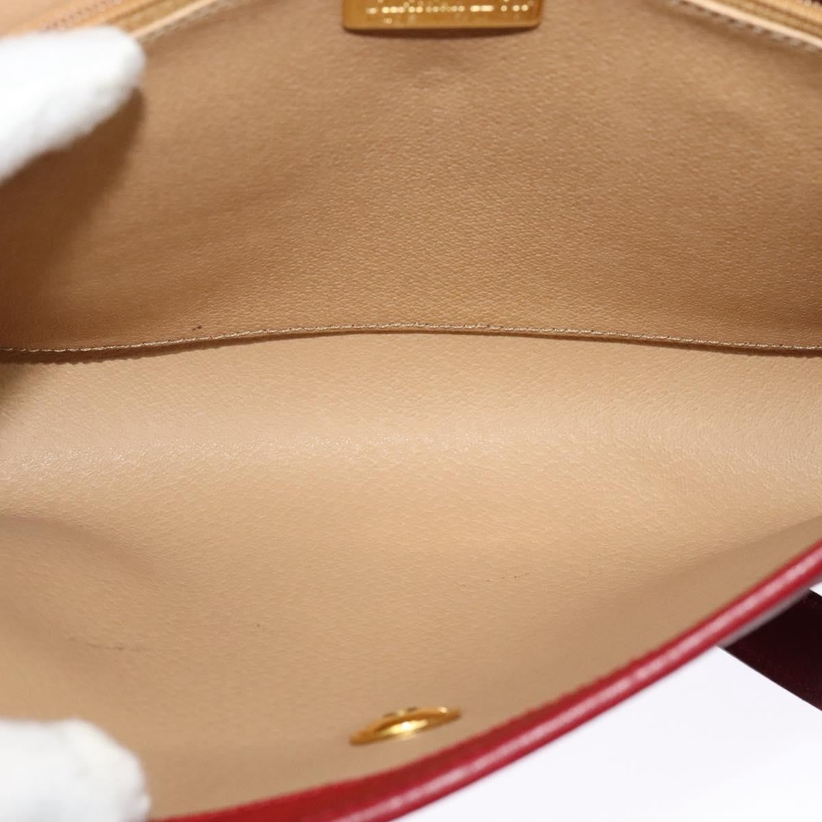 Christian Dior Vintage Trotter Shoulder Bag Canvas, RED, CANVAS, Shoulder bag
