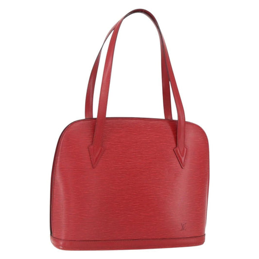 Louis Vuitton Lussac Handbag Epi Leather, RED, LEATHER, Shoulder bag