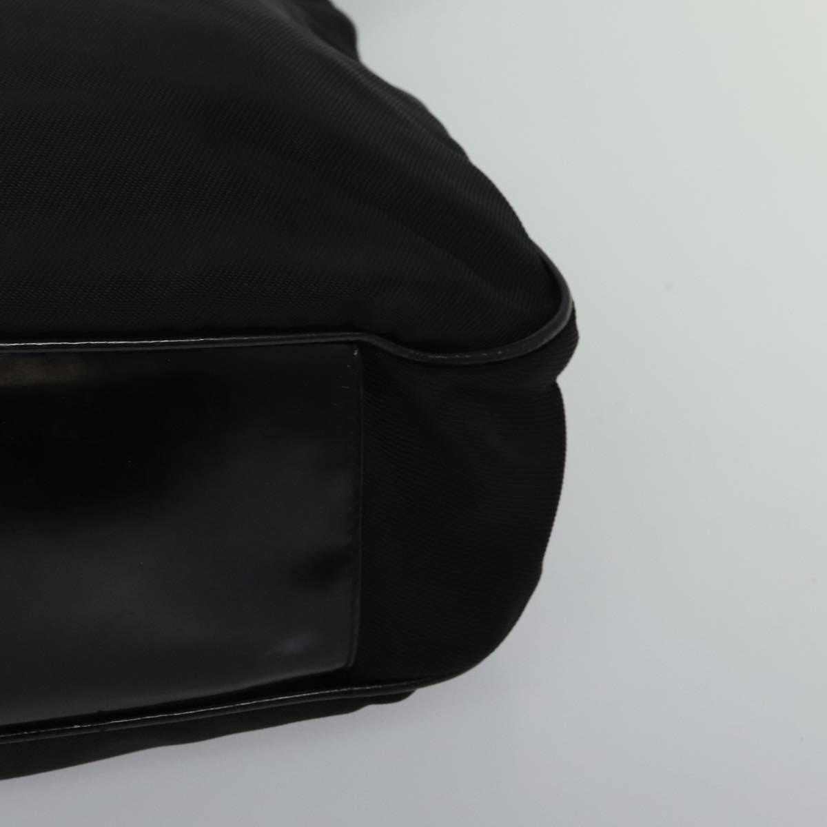 Gucci Vintage Bamboo Shoulder Bag Nylon, BLACK, NYLON, Shoulder bag