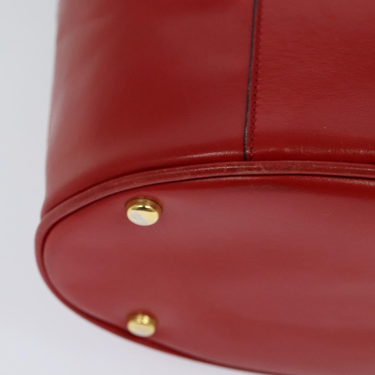 Celine Vanity bag Leather, RED, LEATHER, Shoulder bag