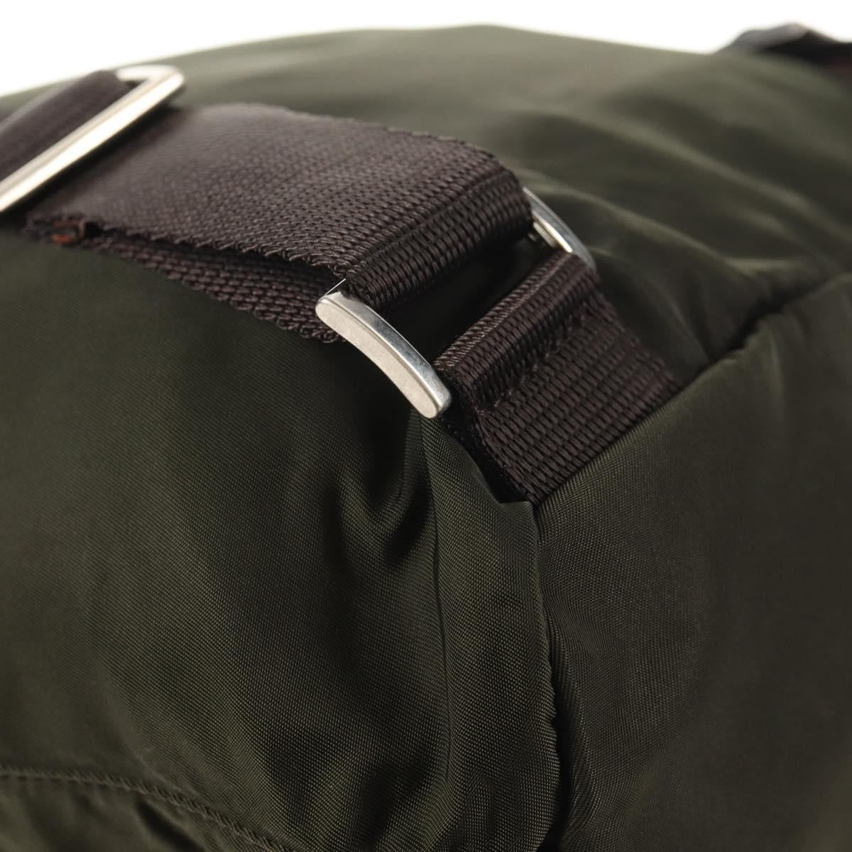 Prada Double Front Pocket Backpack Tessuto, KHAKI, NYLON, Backpack