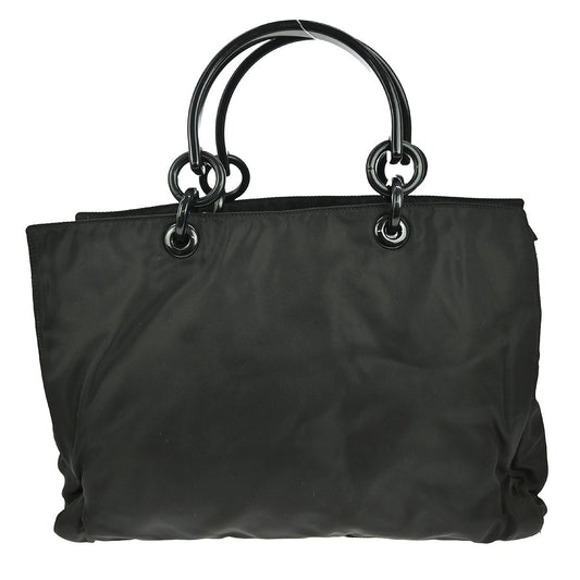 Prada Vintage Tote Tessuto, BLACK, NYLON, Tote bag