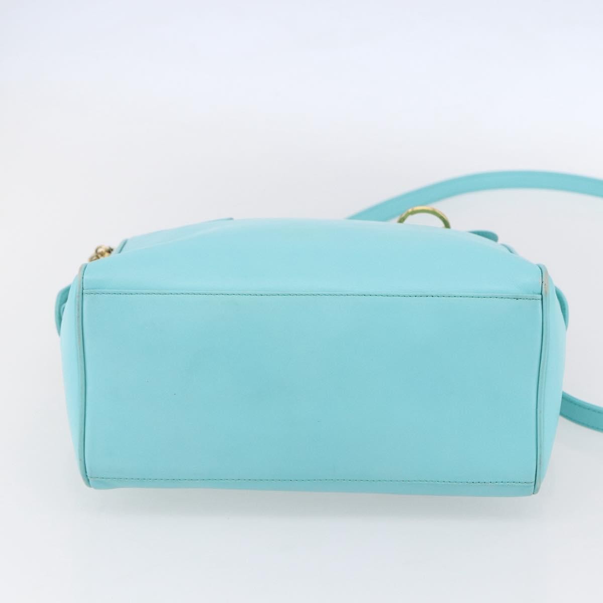 Christian Dior Vintage Handbag Leather, BLUE, LEATHER, Handbag