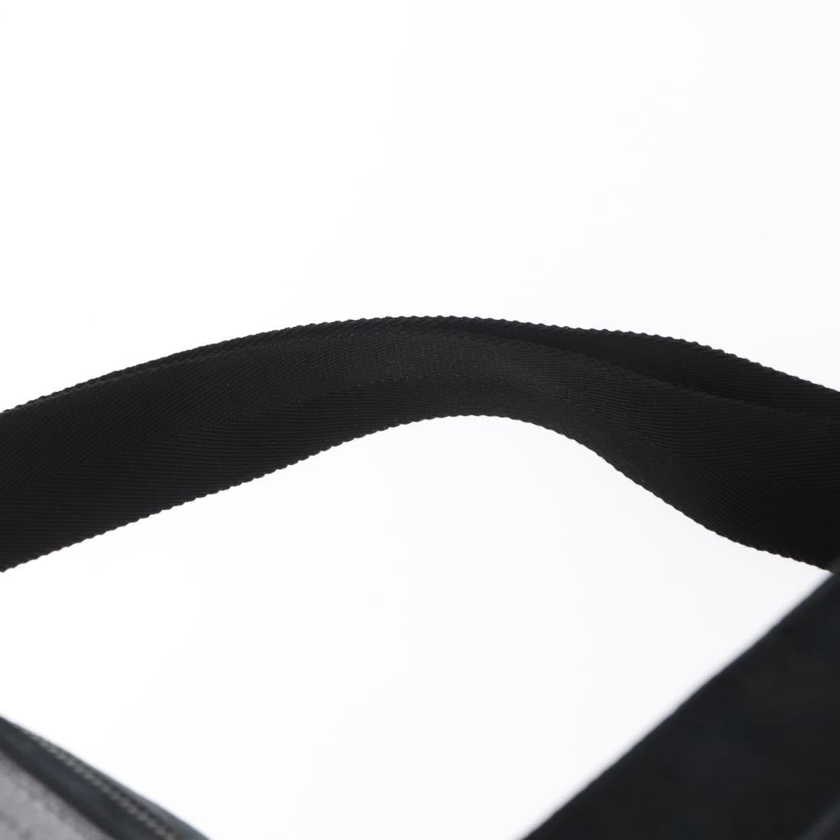 Gucci Vintage Double Belt Bag GG Canvas with Leather, BLACK, CANVAS, Clutche & pouche