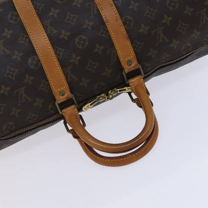 Louis Vuitton Keepall Bag Monogram Canvas, BROWN, CANVAS, Travel bag