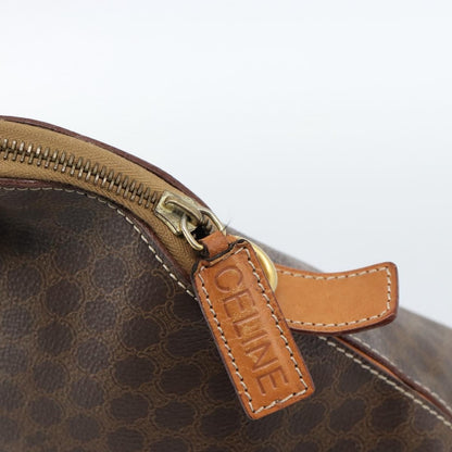Celine Vintage Macadam Handbag Canvas, Brown, Canvas, Handbag