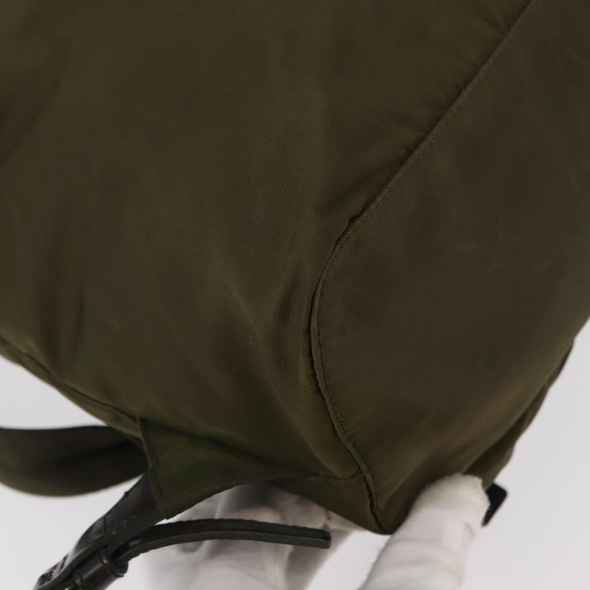 Prada Double Front Pocket Backpack Tessuto, KHAKI, NYLON, Backpack