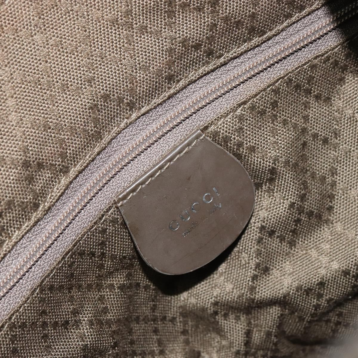 Gucci Vintage Bamboo Shoulder Bag Nylon, KHAKI, NYLON, Shoulder bag