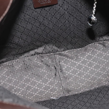 Gucci Vintage Bamboo Handle Tote Nylon, BROWN, NYLON, Tote bag