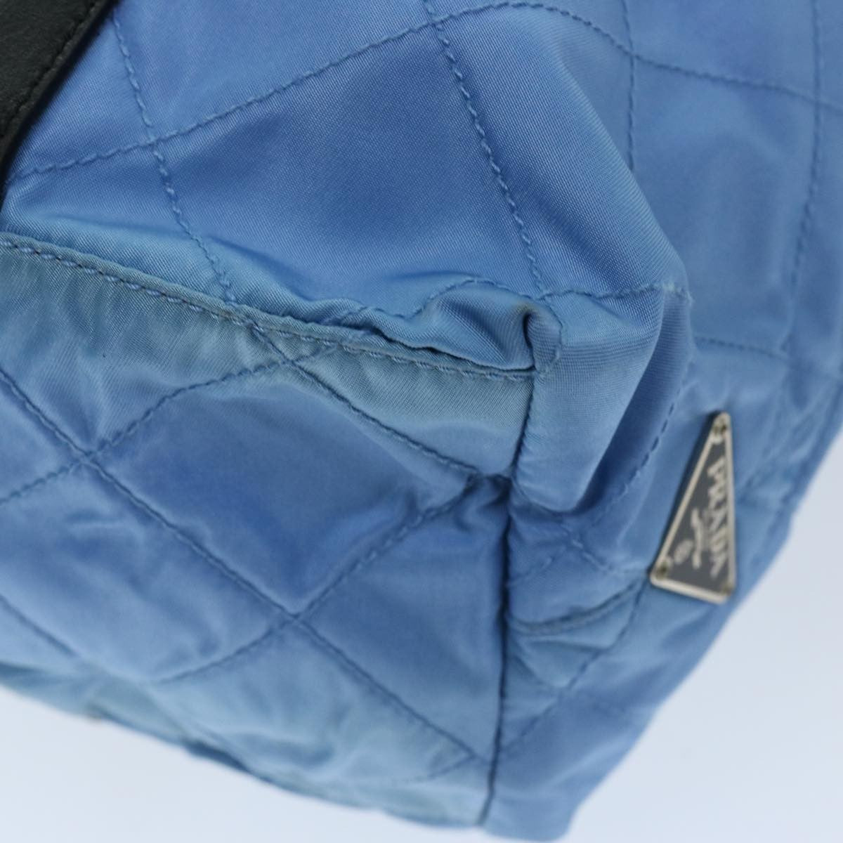 Prada Vintage Zip Tote Tessuto, BLUE, NYLON, Tote bag