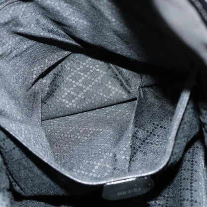 Gucci Vintage Bamboo Handle Tote Nylon, BLACK, NYLON, Tote bag