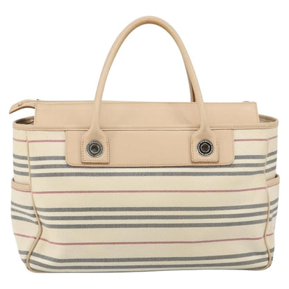 Burberry Nova Check Tote Canvas and Leather, BEIGE, CANVAS, Tote bag