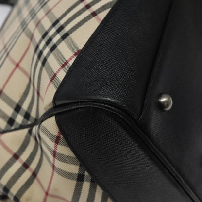 Burberry Nova Check Handbag Nova Check Canvas and leather, BEIGE, CANVAS, Handbag