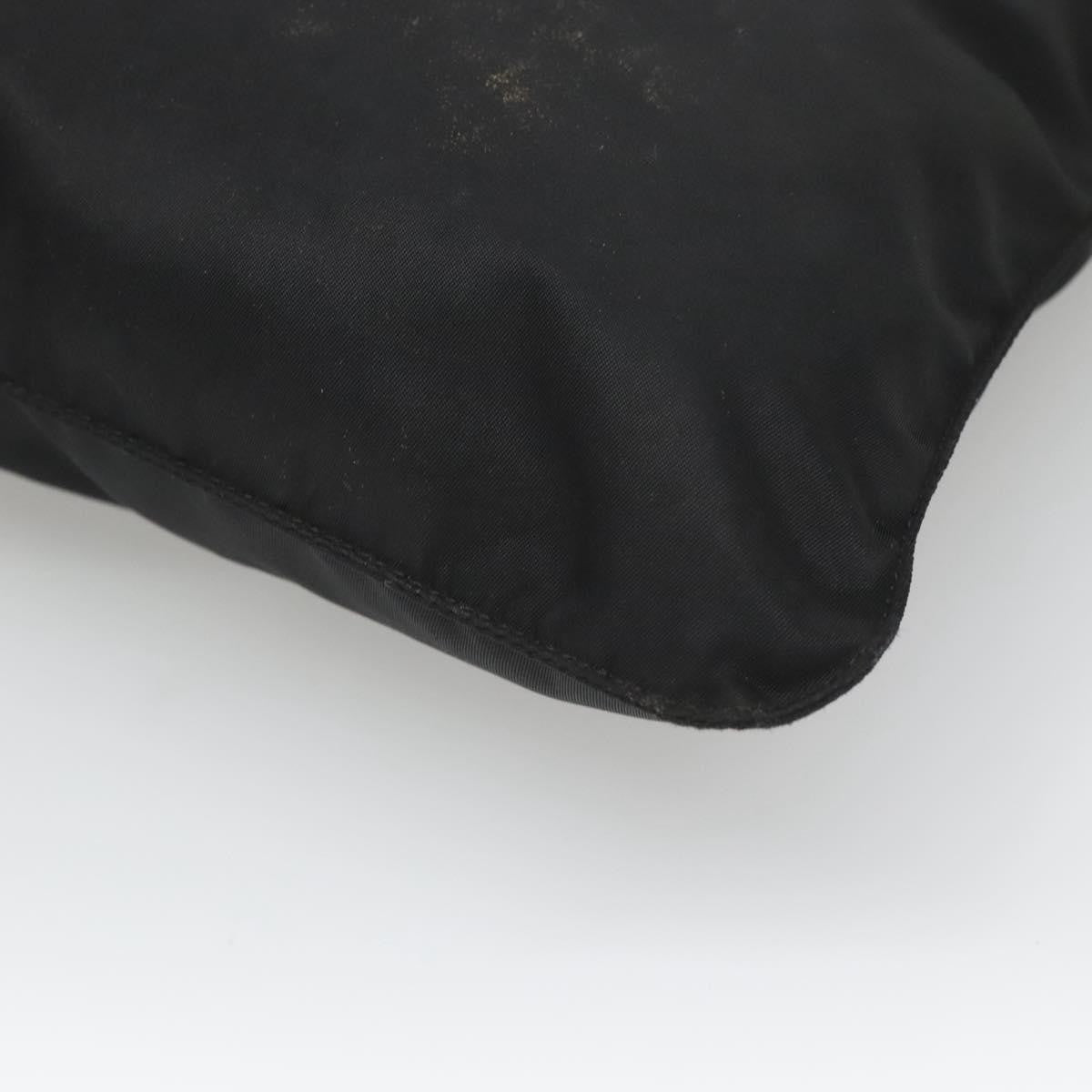 Prada Flat Messenger Bag Tessuto, BLACK, NYLON, Shoulder bag