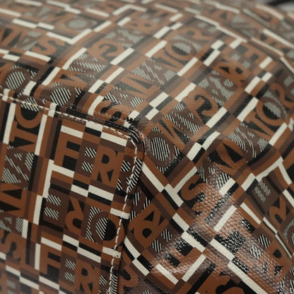 Salvatore Ferragamo Vintage Handbag Canvas, BROWN, CANVAS, Handbag