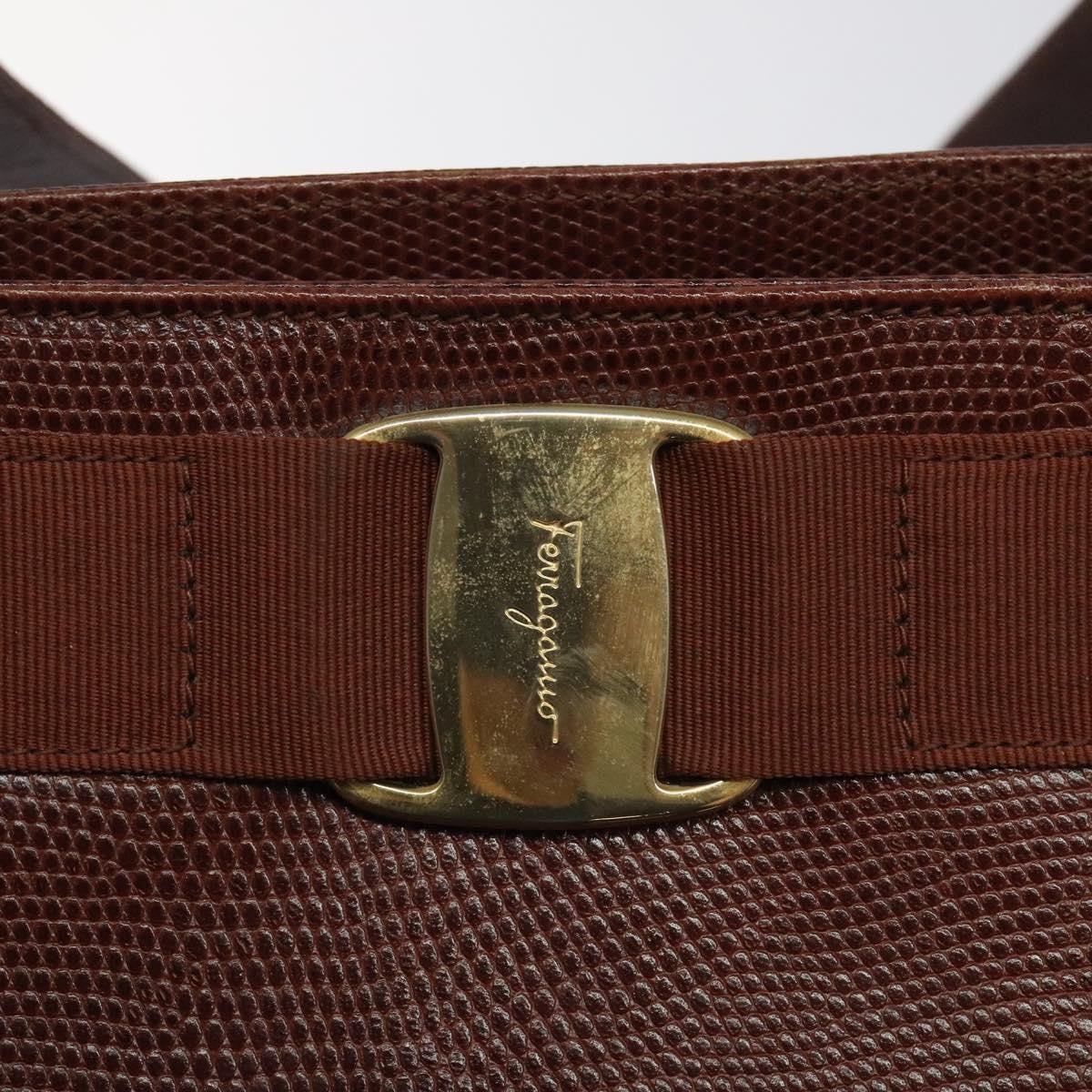 Salvatore Ferragamo Vala tote Leather, BROWN, LEATHER, Tote bag