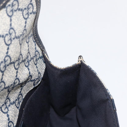 Gucci Vintage Web Belt Bag GG Coated Canvas, NAVY, PVC, Clutche & pouche