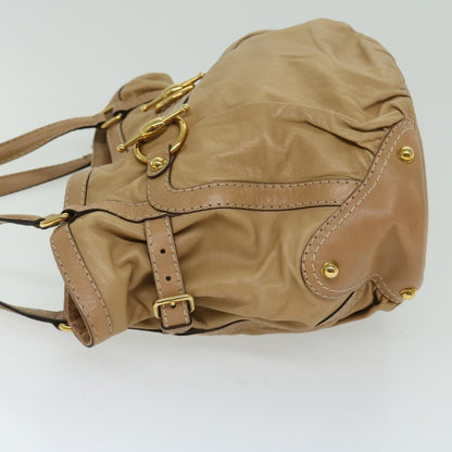 Gucci Vintage Horsebit Shoulder bag Leather, BEIGE, LEATHER, Shoulder bag