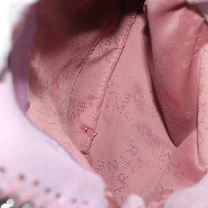 Stella McCartney Falabella Fold Over Crossbody Bag Suede, PINK, SUEDE, Crossbody bag